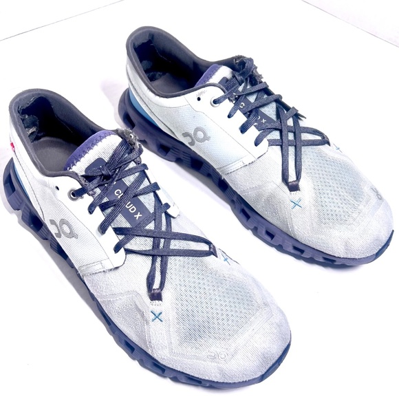 On Cloud X 3 AD Athletic Sneakers Niagara Blue White Mens Size US 10.5 - Picture 3 of 6
